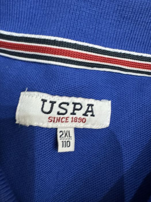 Мъжка тениска с яка USPA. Размер 2XL