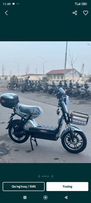 Skuter 1 qol minilgan kottarogini olish uchun sotyapman