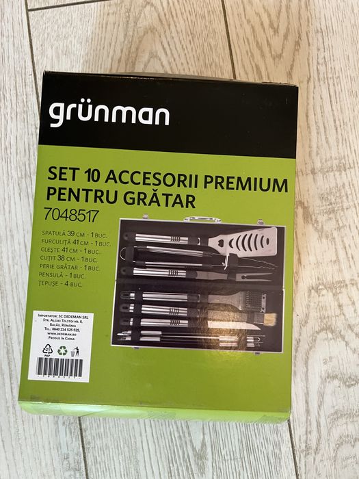 Grunman set acesorii gratar nou