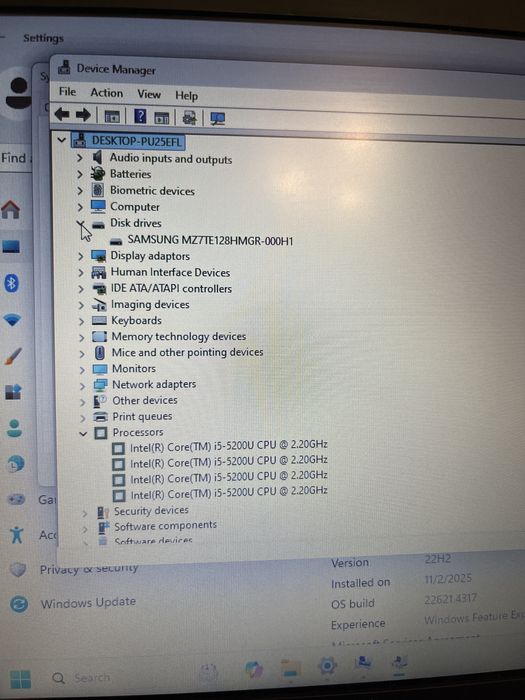 Laptop HP ProBook 430 G2 / i5 GEN 5 / SSD 128 GB / 8 GB RAM