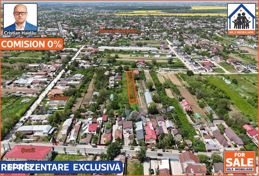 70 euro/mp! - Teren (1791mp) cu toate utilitatile in Jilava IF