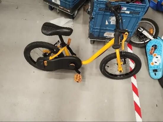 Bicicletă 2 în 1 Discover 500 14" galben - (SecondHand) Decathlon