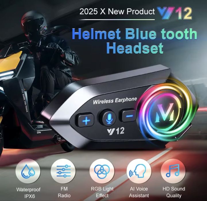 Intercom bluetooth casca moto