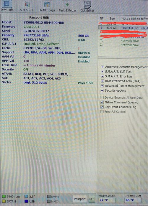 Hard Disk laptop 2.5 Seagate Momentus ST500LM012