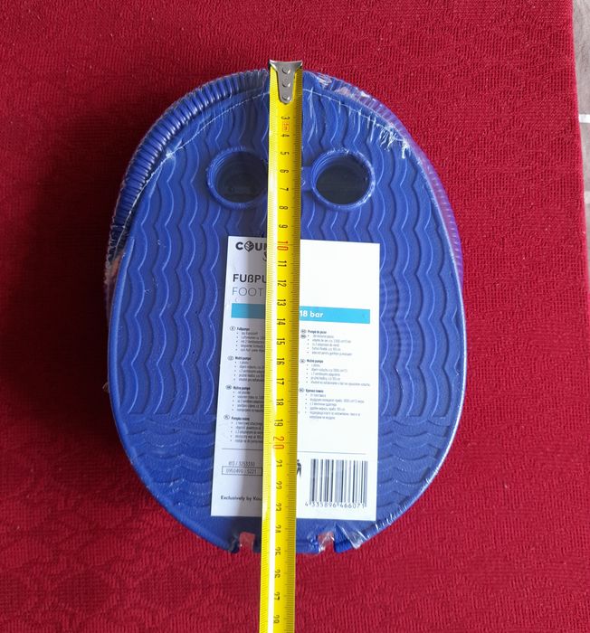 Pompă de picior pentru umflat articole gonflabile (minge plajă, saltea