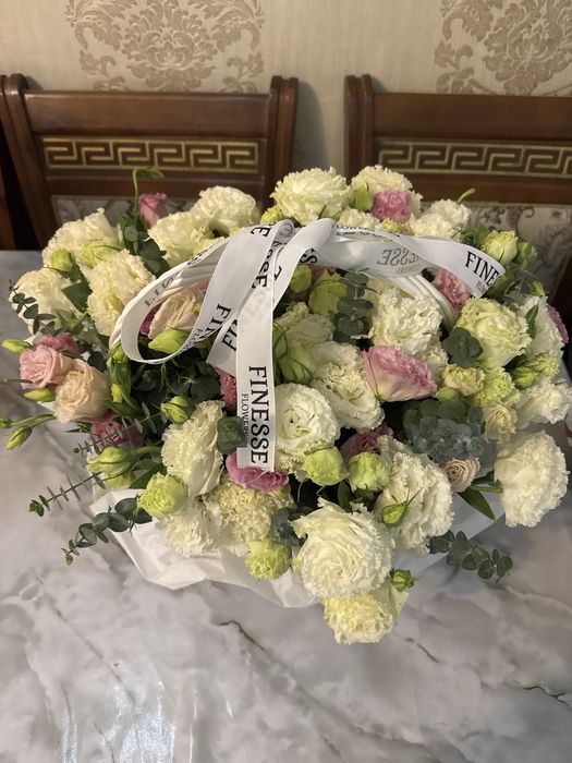 Очень красивый букет эустом