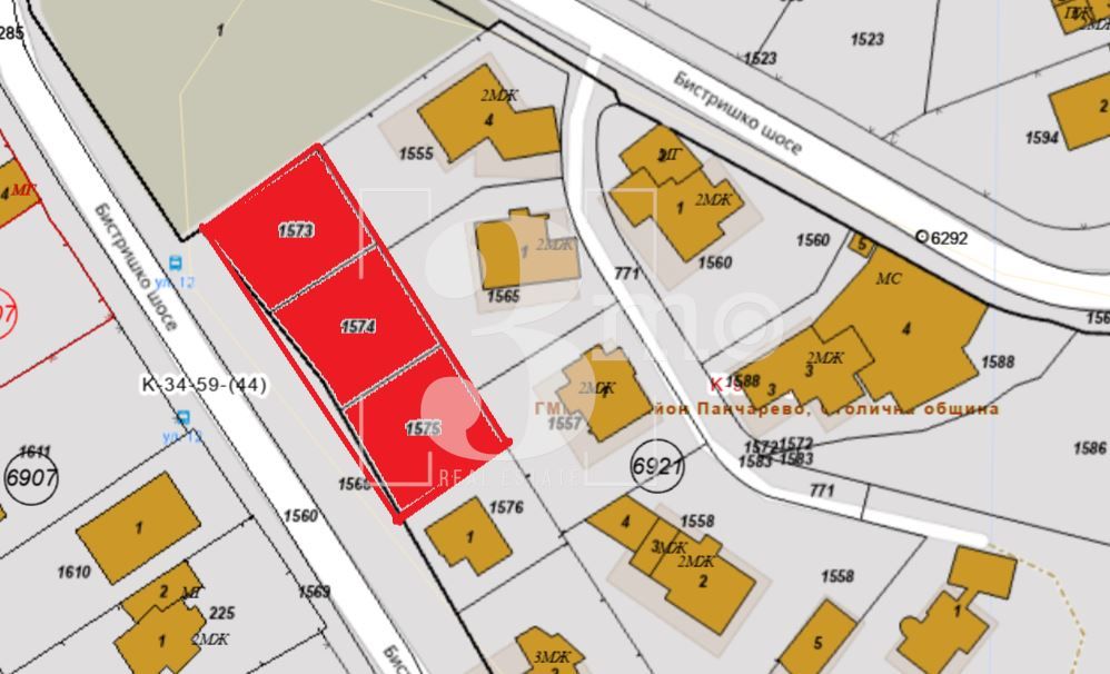 Парцел в София-в.з.Бункера площ 996 цена 639878