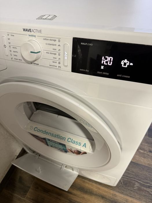 Uscător rufe Gorenje DE82/G 8 kg, pompă de căldură, Clasa A, WaveActive