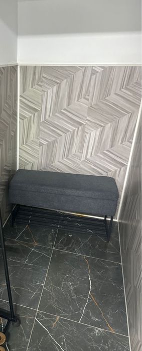 Банкетка-обувница люкс / Пуф в прихожую или магазин