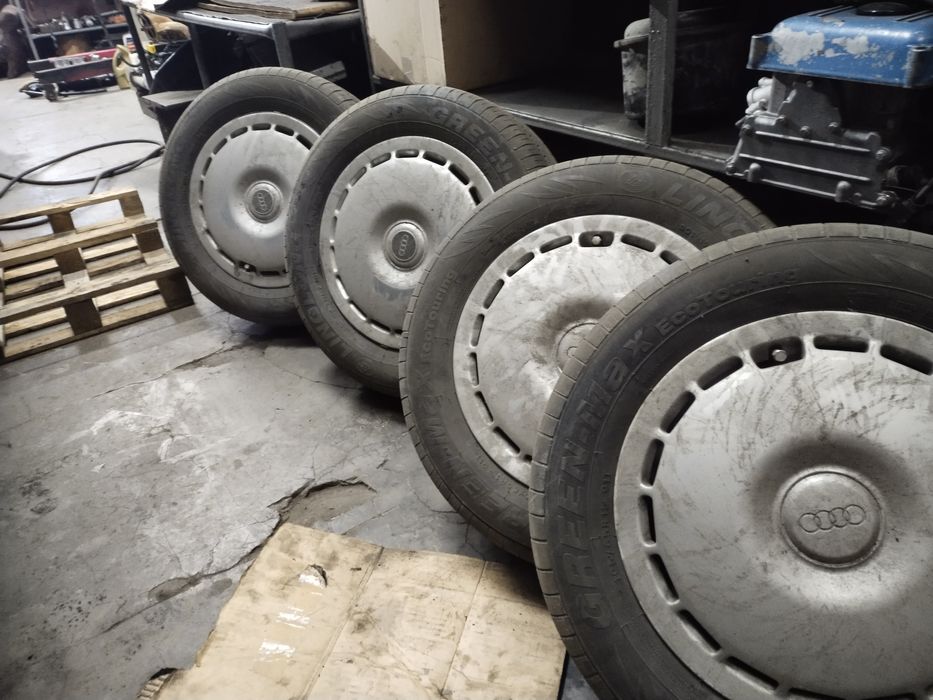 Шины с дисками и колпаками на 15