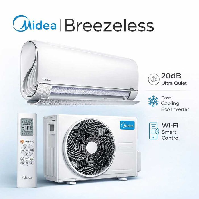 Премиум кондиционер Midea BREEZELESS