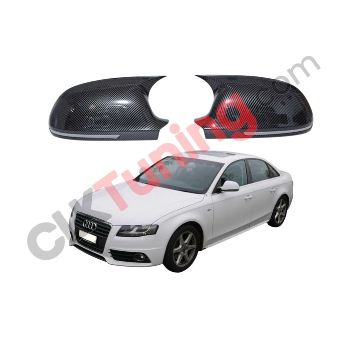 Capace oglinzi model Batman pentru Audi A4 B8 carbon
