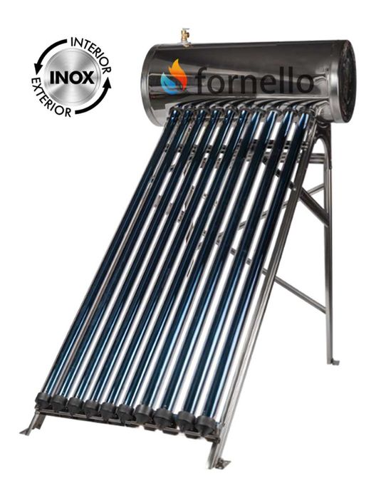 Set panou solar presurizat Fornello 10 tub si boiler inox de 92 litri