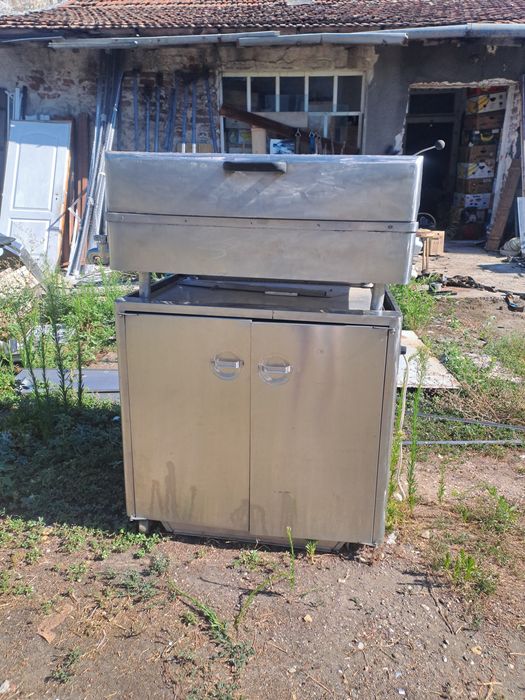 Fritoza mare pe gaz 90/80 cm si adînca25cm