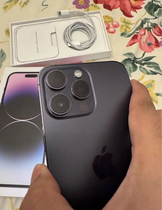 iPhone 14 Pro Max 128GB Purple 10/10 X XS 11 12 13 15 16 Samsung S A