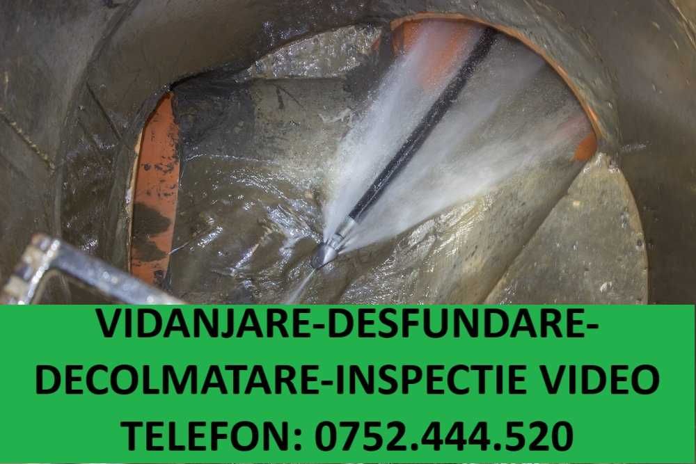 Inspectie Video Desfundare Vidanjare Canalizare