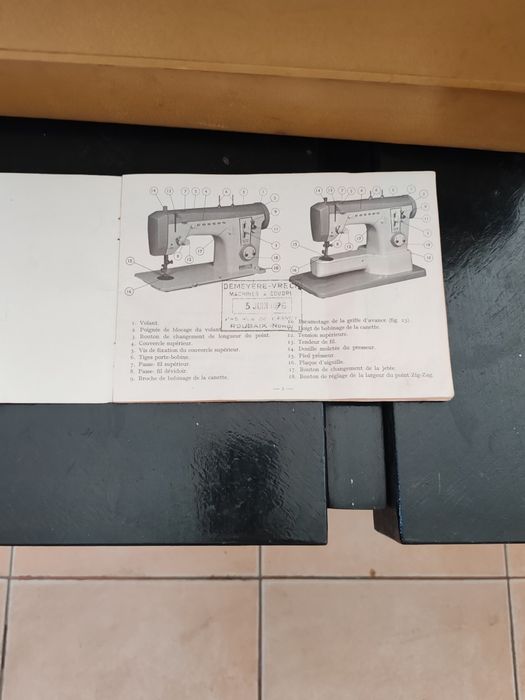 Mașina de cusut electrica.