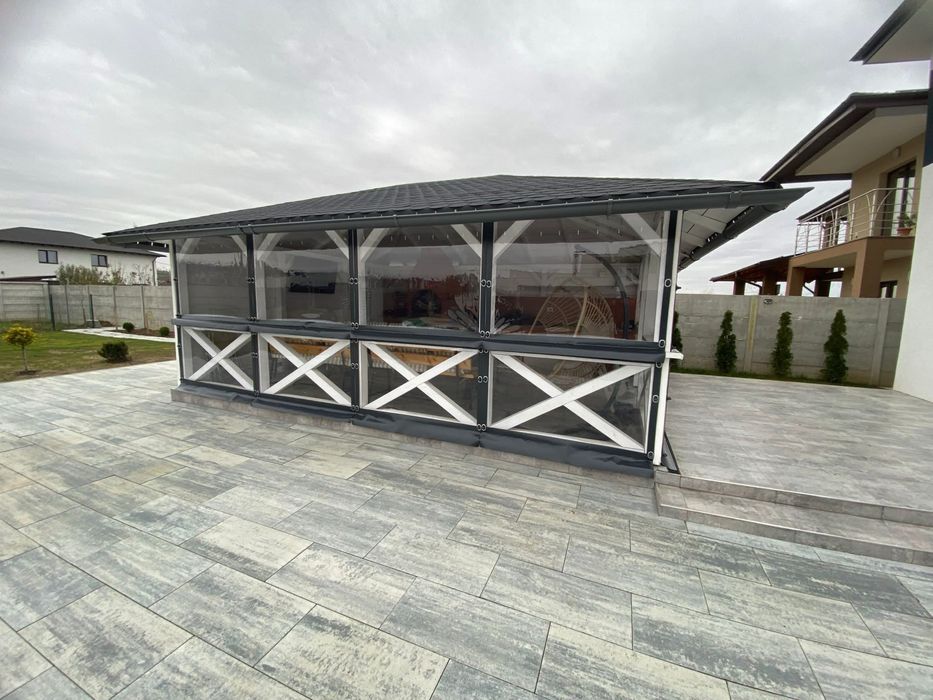 Folie PVC pentru închis balcoane/terase/foișoare