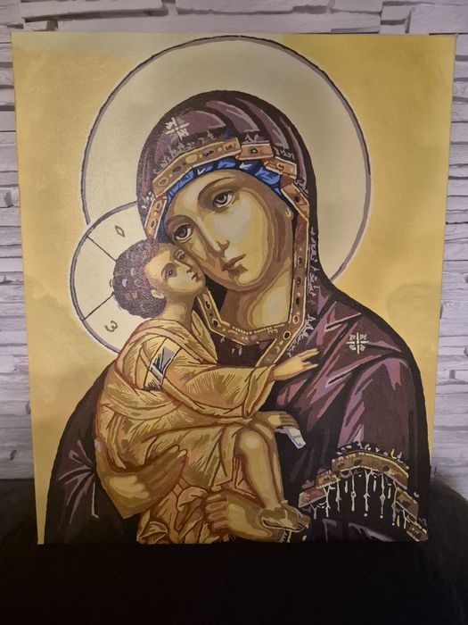 Icoana pictată Fecioara Maria și Pruncul