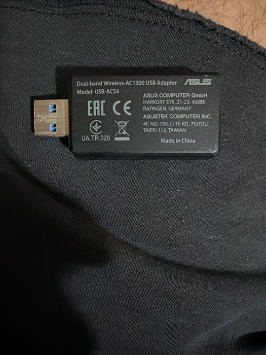 Adaptor Wi-Fi ASUS AC1300 USB-AC54 dual-band