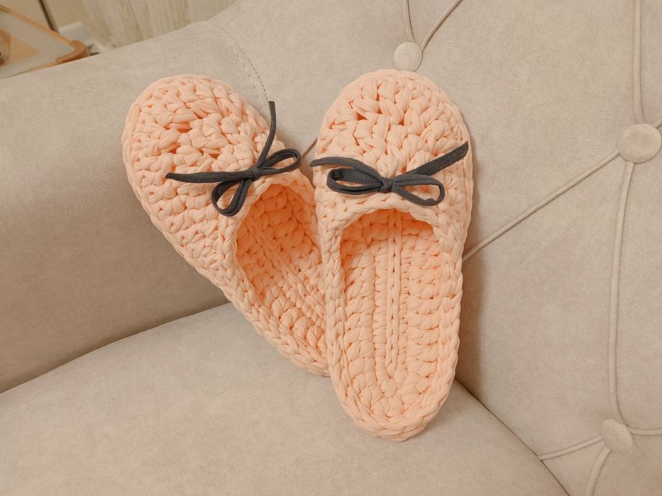 Тапочки вязанные на заказ
