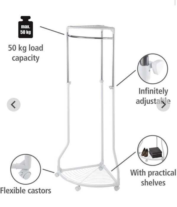 Ъглова закачалка за дрехи и обувки на WENKO