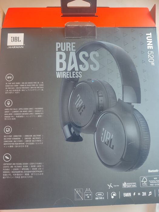 В продаже наушники jbl tune 520BT