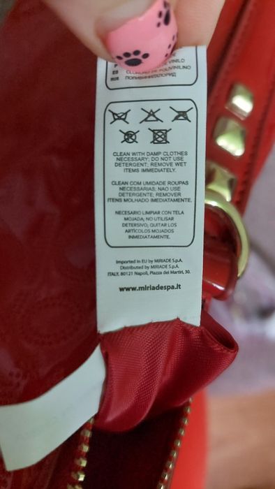 Geantă damă Valentino lăcuită