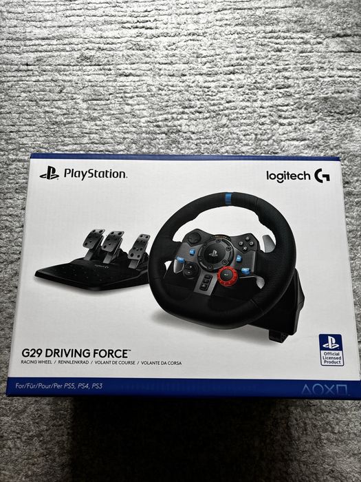 Volan Logitech G29 + Schimbător + Cutie (PS5 / PS4 / PC)