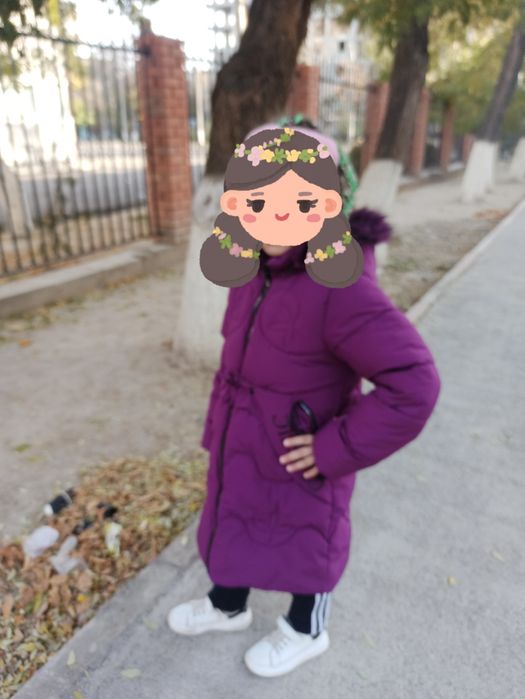 Куртка теплая на девочку