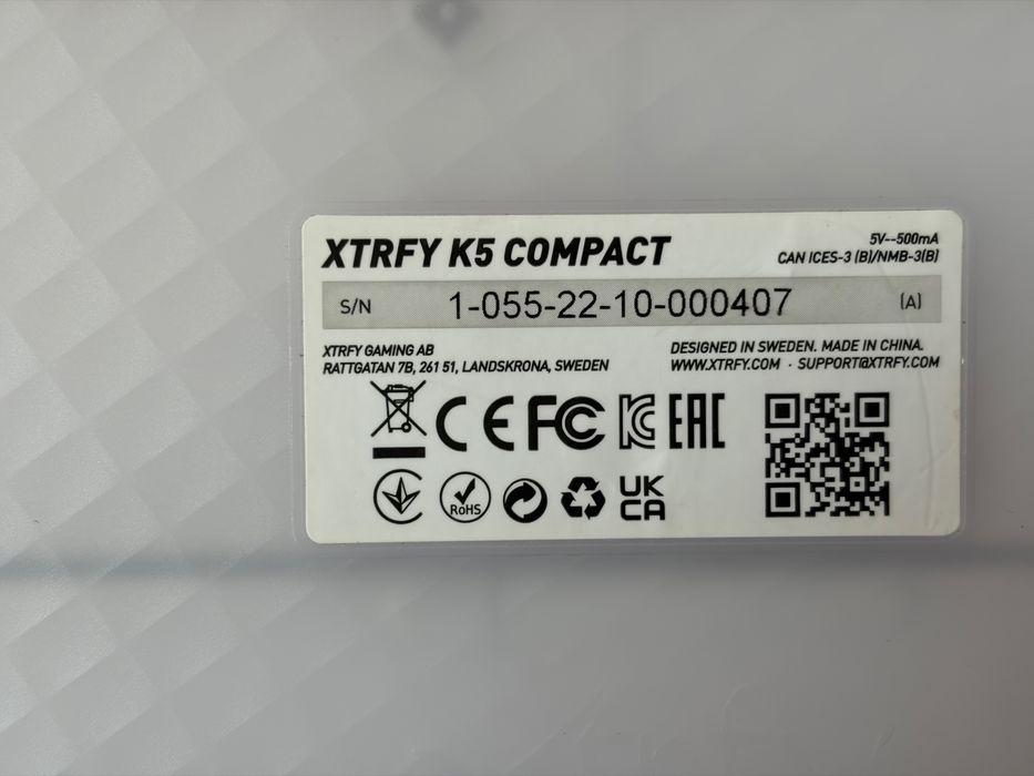 Tastatura mecanica Xtrfy Compact K5