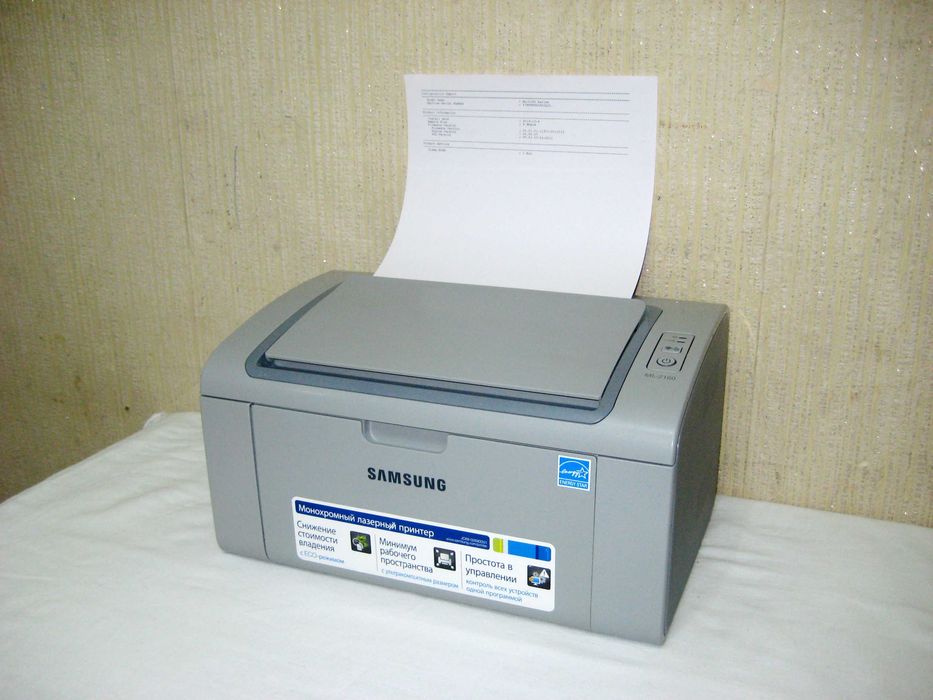 Лазерный принтер samsung ml2160 печатает идеально почти новым состояни