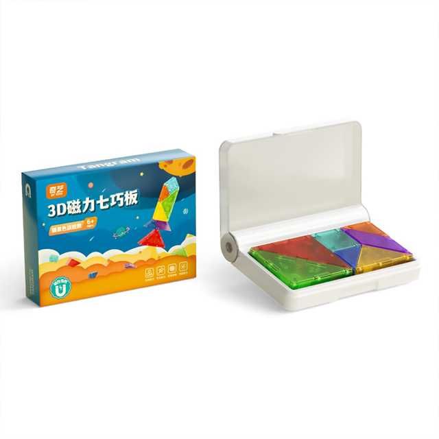 Joc Tangram Magnetic cu cutie de depozitare