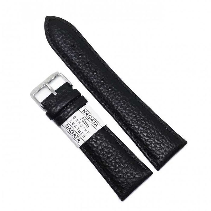 Curea de ceas Piele Naturala Neagra 18mm 20mm 22mm 24mm