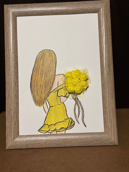 Картини “ Момичета с букети “