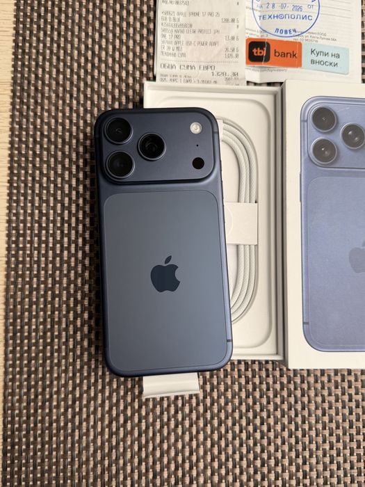 НОВ! *ЛИЗИНГ* iPhone 17 Pro 256Gb Deep Blue 24М ГАРАНЦИЯ