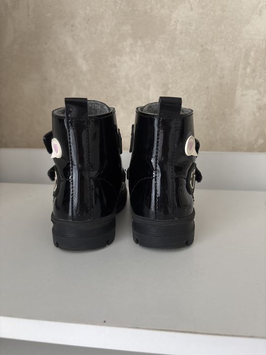 Ботинки Котофей лакированные с байковым утеплителем