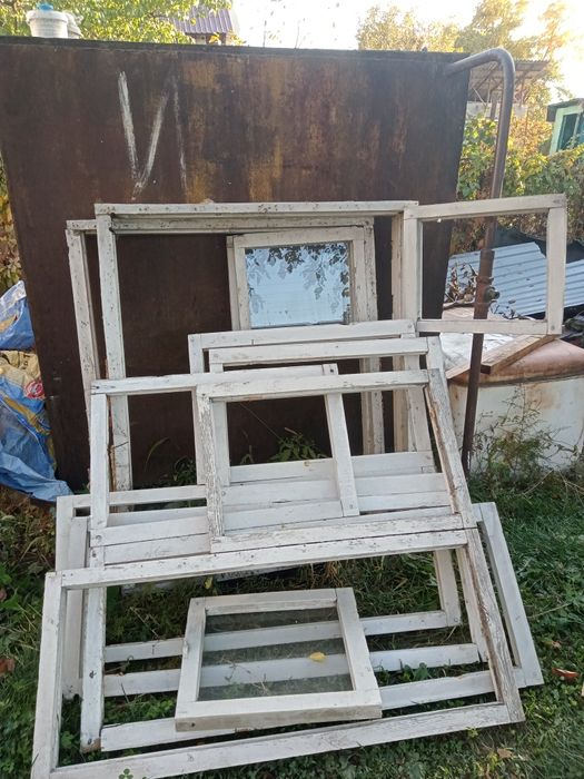 Деревянные окна. 120×100см