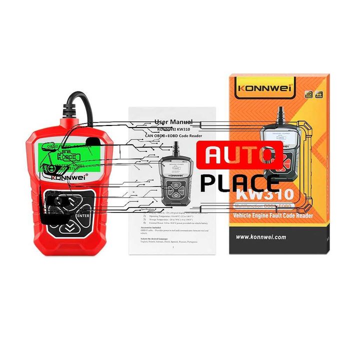 Универсална Авто Диагностика Konnwei KW310