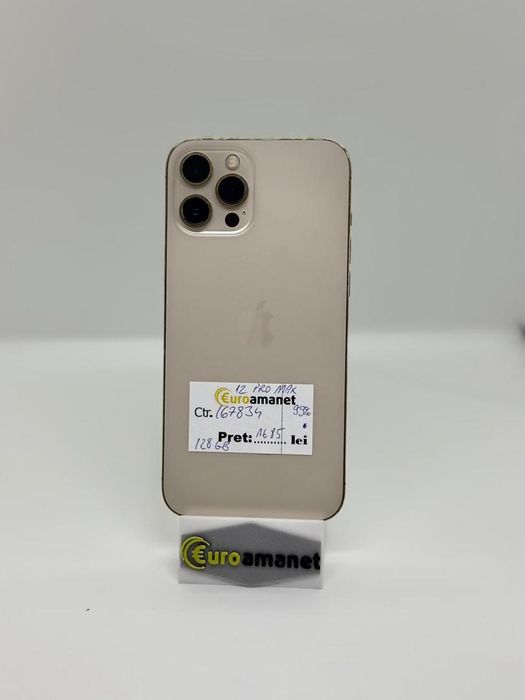 Telefon mobil Apple iPhone 12 Pro Max, 128GB, Baterie 99% -A-