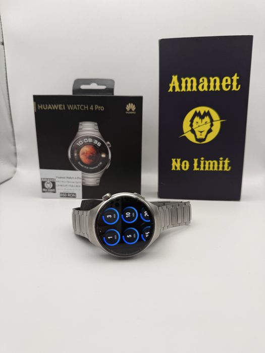Huawei watch 4 Pro Titanium Full Box Garantie 12 Luni , AMANET NO LIMIT.