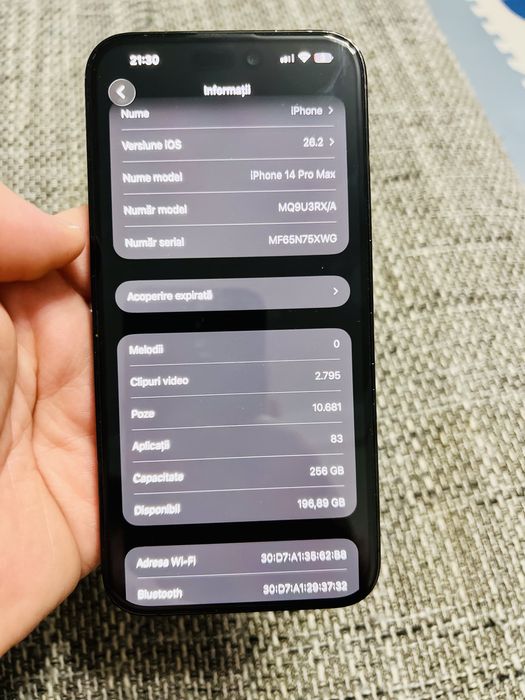 Iphone 14 pro max 256 gb black