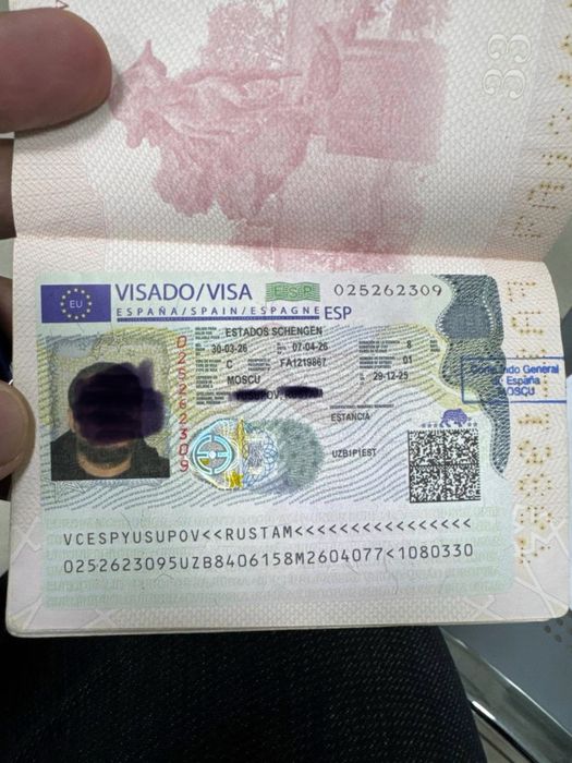 Визы в  Страны Евросоюза Испания, Германия, Франция, Польша, Латвия.