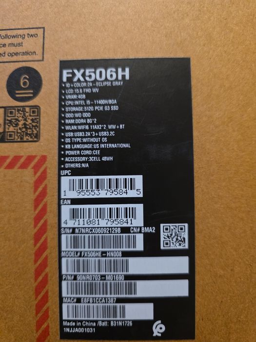 Laptop asus tuf gaming