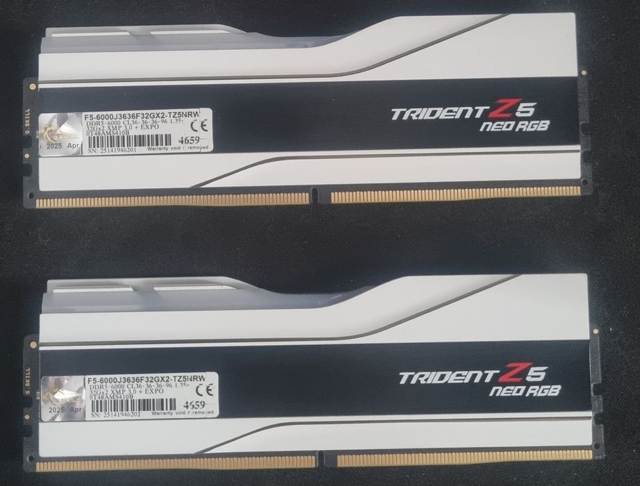 Ddr5 64gb 6000MHz  ram (operativka) G skill Z trident neo argb