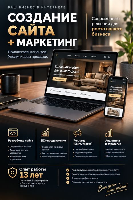 Создаём сайт. Маркетинг.