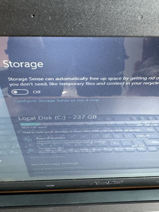 Лаптоп Asus K55VD , SSD 240GB , RAM 6GB