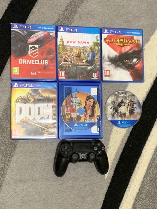Playstation 4 / Joystick / +6 игри
