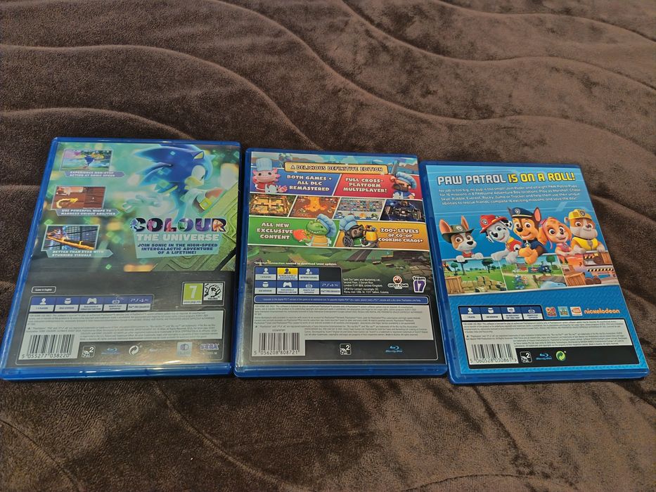 Детски игри за плейстейшън ps4-Пес патрул,Paw patrol, Sonic,Overcooked