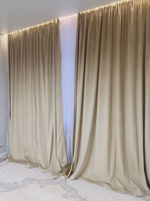 Продам тюль с шторами